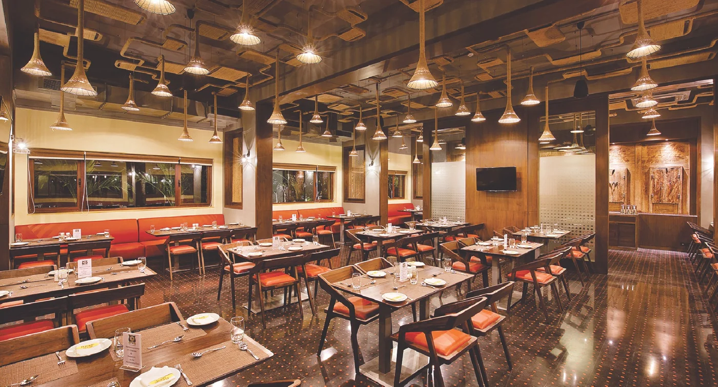 Dining room at Suncity Club & Resort, Vadodara