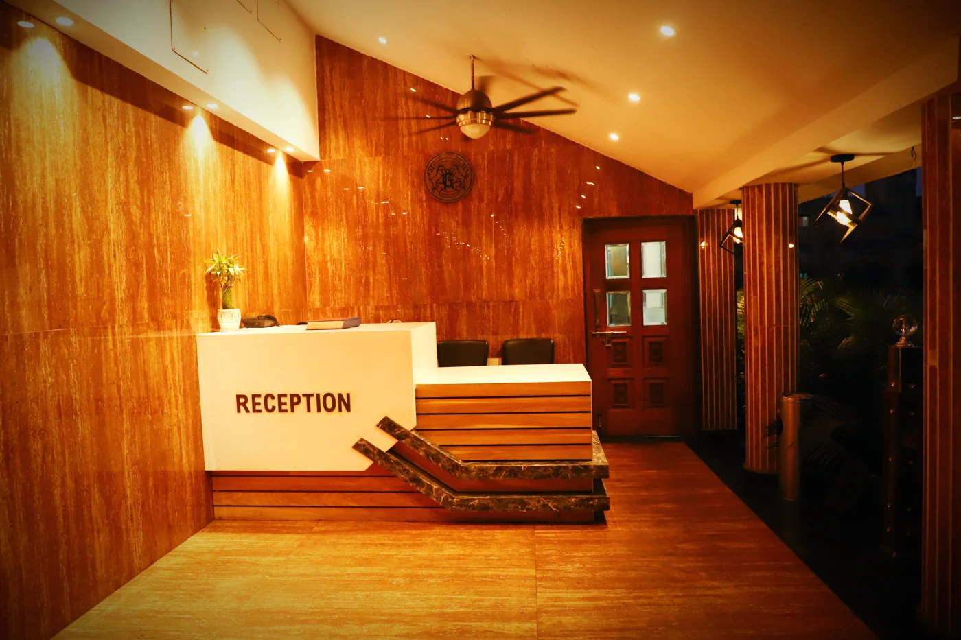 Reception desk at Asansol Club