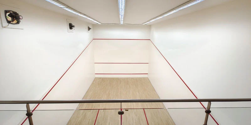 Squash court at Bowring Institute