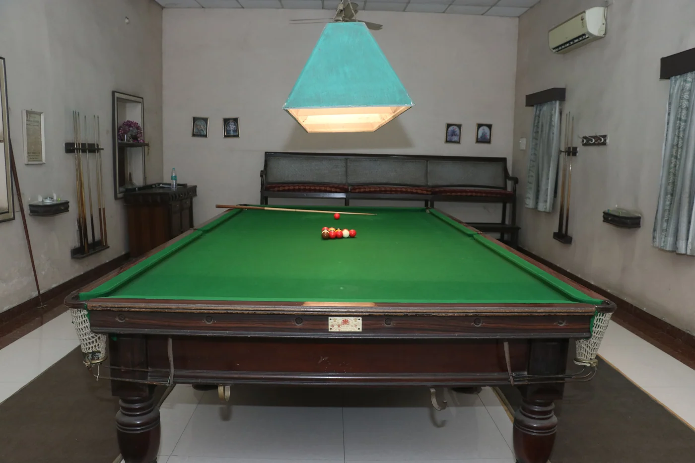 Billiards room at Chhattisgarh Club