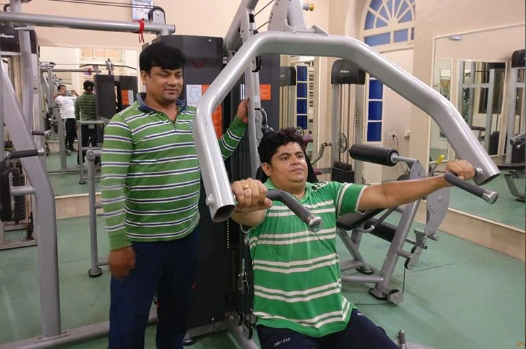 Gymnasium in use at Cuttack Club