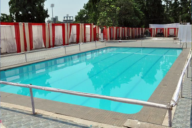 Outdoor swimming pool at Cuttack Club