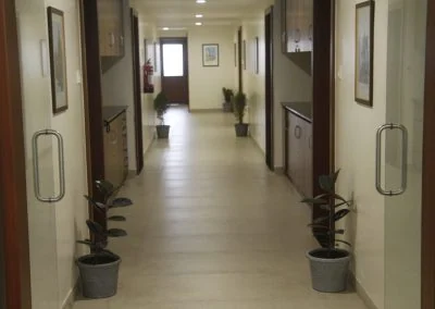Interior corridor at Deccan Gymkhana