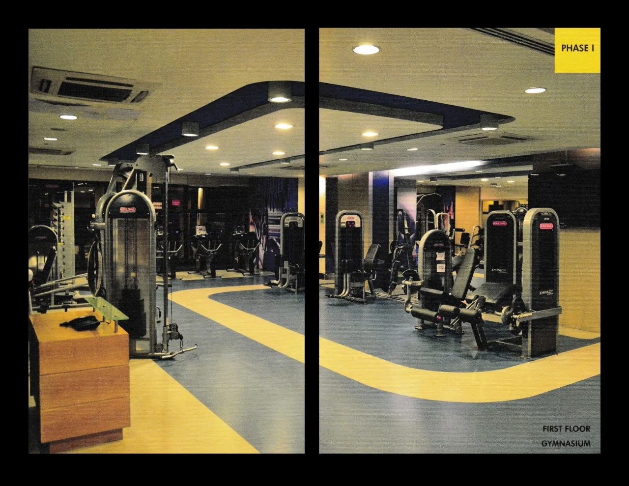 Garware Club House gym facilities — photo collage