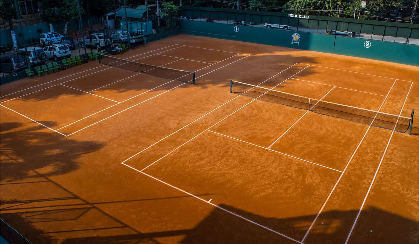 Tennis courts at India Club Guwahati