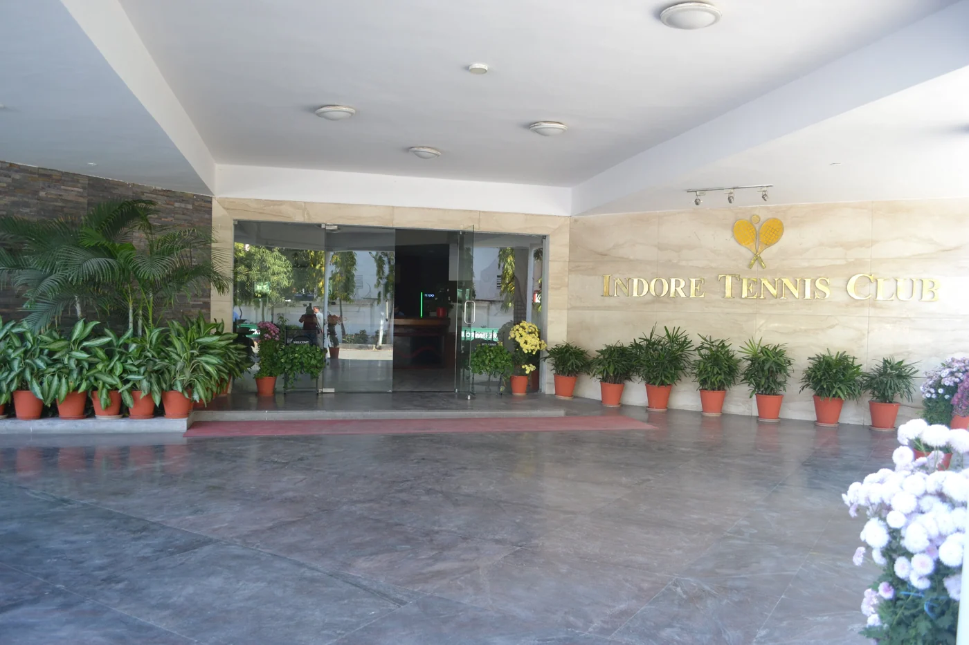 Indore Tennis Club entrance lobby