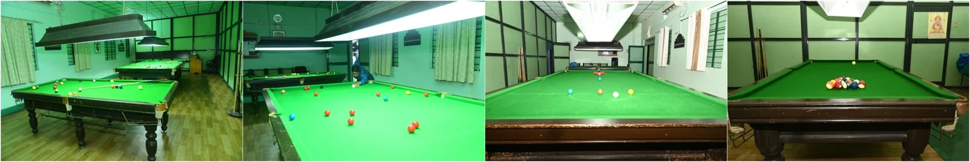 Billiards-room photo strip at KC Palace Club
