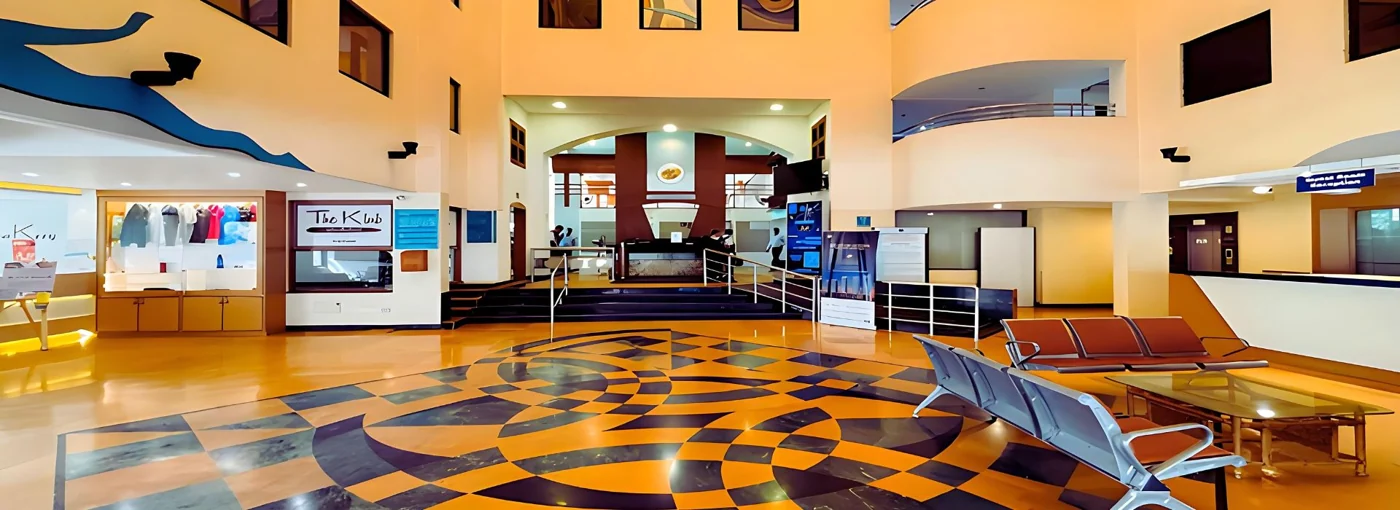 Main interior atrium at PYC Hindu Gymkhana