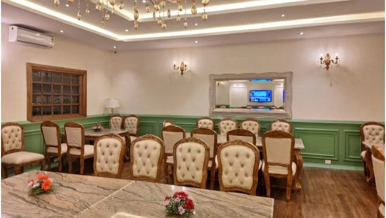 Restaurant interior at Shillong Club