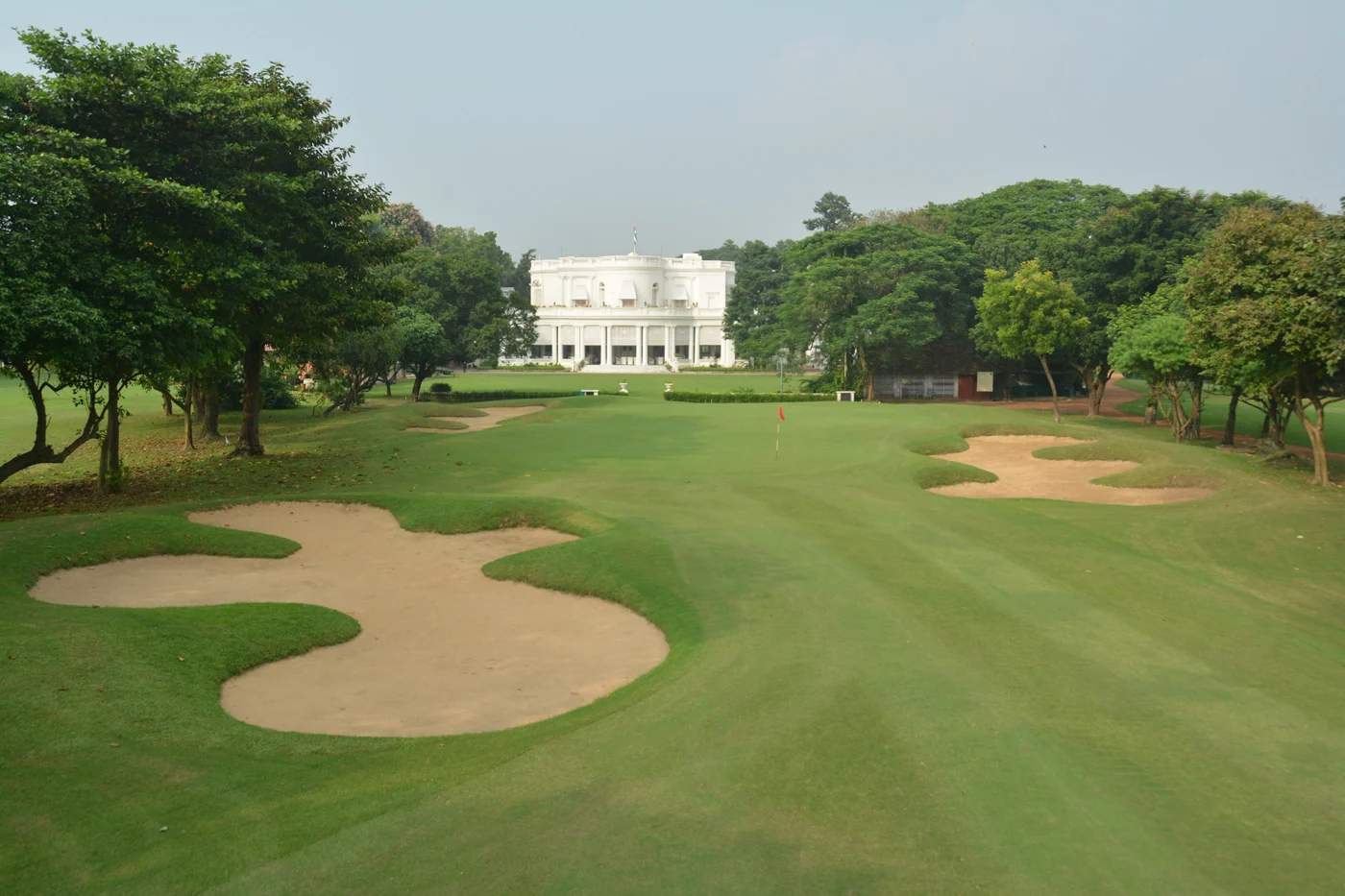 Tollygunge Club golf course overlooking the clubhouse